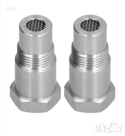 Адаптер за кислороден сензор O2, M18x1.5, неръждаема стомана 304, сребрист, комплект от 2 броя, снимка 9 - Аксесоари и консумативи - 53303019