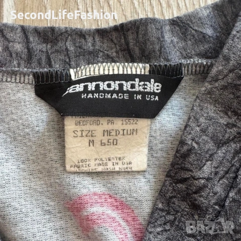 Винтидж колоездачна фланелка без ръкави Cannondale Born To Ride, дамски размер M, снимка 2 - Други спортове - 53155699