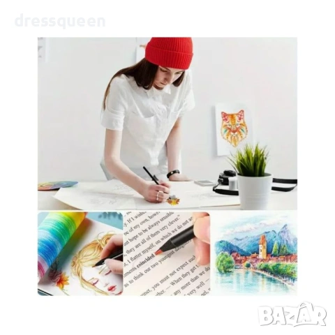 4810 12 магически молива с ефект на смяна на цвета в предпазна кутия, снимка 2 - Рисуване и оцветяване - 53713773