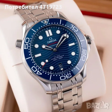 Omega Seamaster 300m Blue Dial, снимка 2 - Мъжки - 55980856