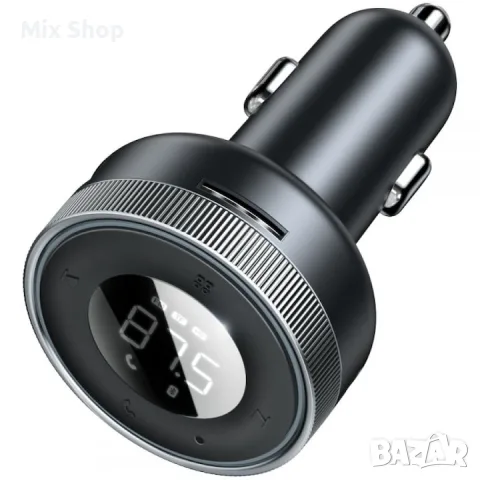 Нов FM трансмитер Bluetooth Baseus CCLH-01 Enjoy, Mp3 Player, 2 x USB, Черен, снимка 4 - Друга електроника - 55709464