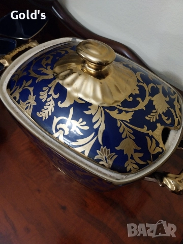 Френски порцеланов сервиз с 24к златно покритие , снимка 5 - Сервизи - 52654884