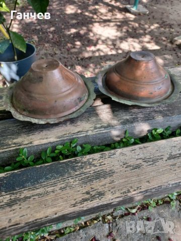 Медни чинии с капаци, снимка 1 - Антикварни и старинни предмети - 42428113