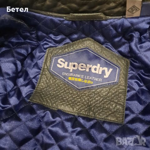 Superdry motor racer L ново  мъжко яке от  естествена кожа , снимка 3 - Якета - 42483589