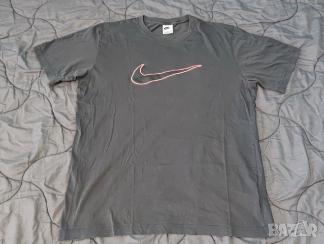 Nike Сива Тениска Найк , снимка 2 - Тениски - 52124285