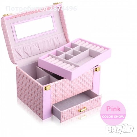 1123 Луксозен органайзер за бижута и аксесоари, снимка 3 - Подаръци за жени - 35794994