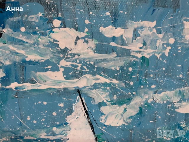 Авторска абстрактна картина, снимка 7 - Картини - 53601417