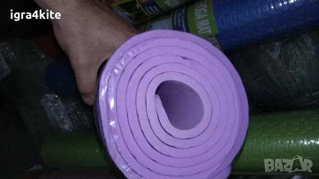 XL Големи дебели постелки за йога, гимнастика, пилатес, фитнес, снимка 3 - Фитнес уреди - 47491177
