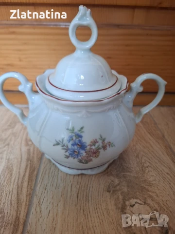 Барокова захарничка с двустранен декор, снимка 2 - Сервизи - 51293036