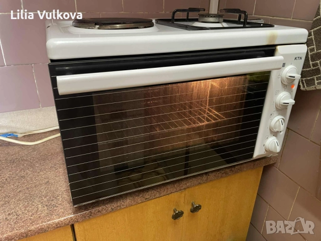 комбинирана, използвана, но много пазена, снимка 3 - Печки, фурни - 52650808