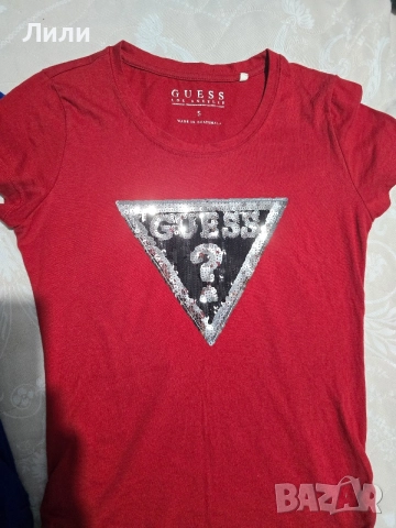 Тениски Guess 2 броя размер S, снимка 6 - Тениски - 55711529
