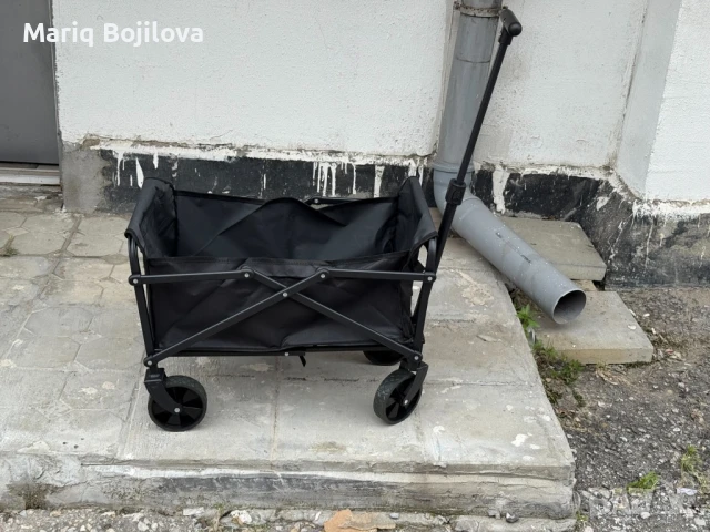 
🔥 Многофункционална сгъваема количка 2 в 1 с масичка – идеална за къмпинг, пикник и пазаруване! 🔥, снимка 6 - Къмпинг мебели - 50485032