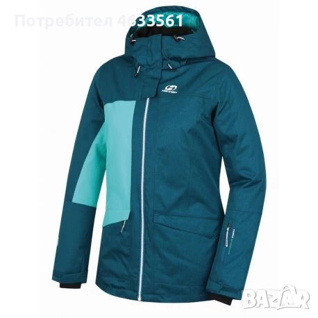 Дамско яке за ски и сноуборд Hannah Rolf deep teal mel 