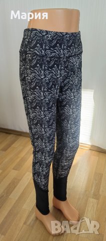 Чисто Нов Л размер Дамски Спортен Еластичен Клин Висока Талия Черен Бял Шарен Пепко Pepco Beloved, снимка 13 - Спортни екипи - 39698566