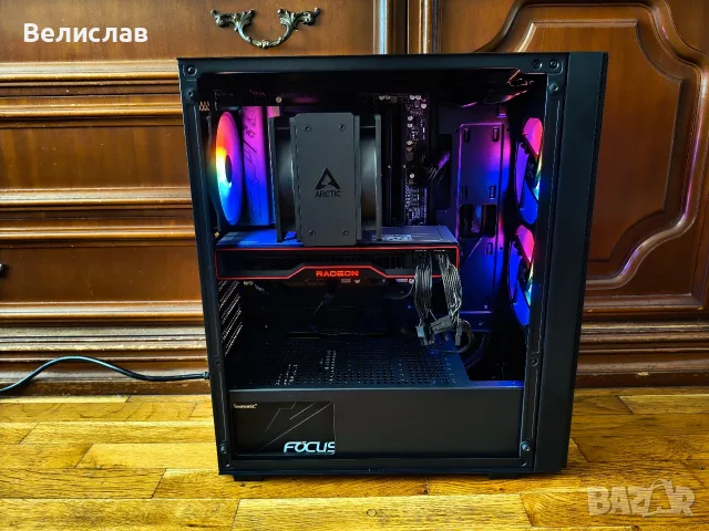 Gaming PC с Ryzen 5 7600X/ 32GB DDR5/ RX 6800 16GB/ 512GB/ 750W, снимка 2 - Геймърски - 56118896