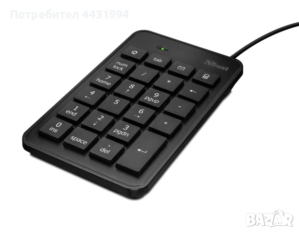 Клавиатура, TRUST Xalas USB Numeric Keypad, снимка 1
