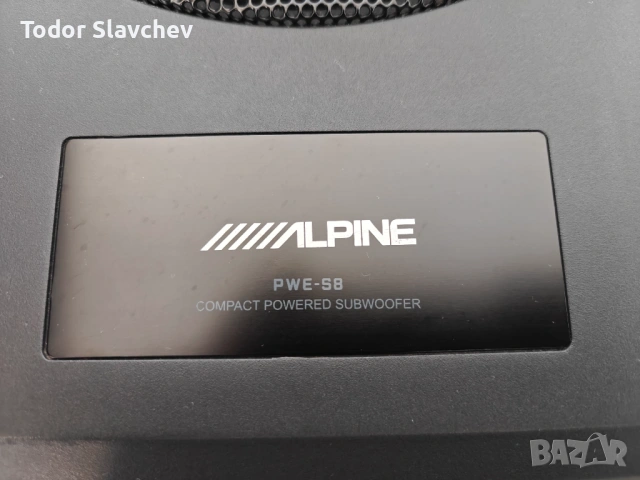 Компактен субуфер за кола Alpine PWE-S8, снимка 4 - Тонколони - 53768568
