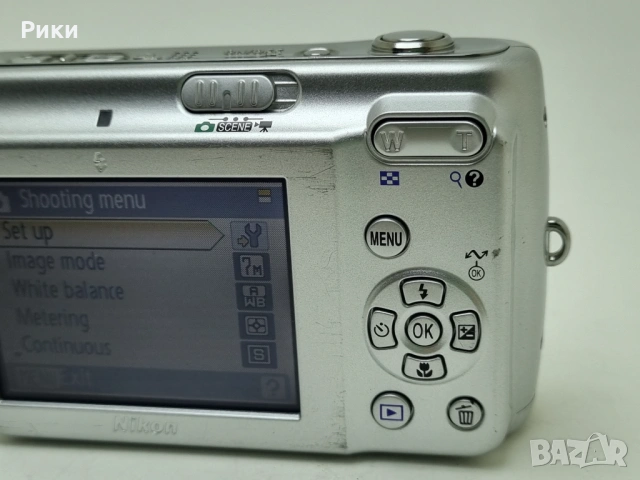 Nikon COOLPIX L5 7.2MP Digital Camera - Silver, снимка 5 - Фотоапарати - 53804821