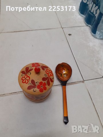 Руски кутии и лъжици рисувани лот