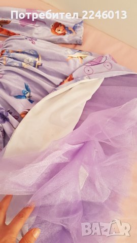 Ново-Разкошна рокля с "принцеса София", снимка 6 - Детски рокли и поли - 41304216