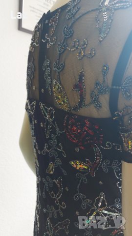 официална дизайнерска рокля с пайети и камъни, снимка 6 - Рокли - 41946807