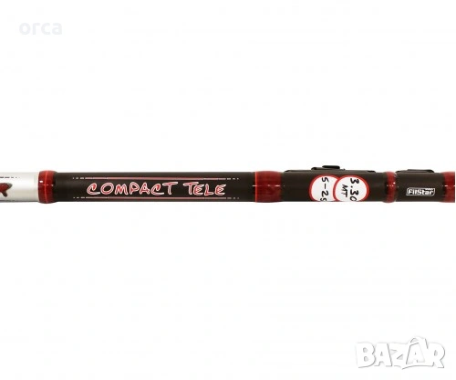 Въдица с водачи къса снадка Filstar Premier Compact Tele 5-25г 3.30-3.60м, снимка 4 - Въдици - 53672945