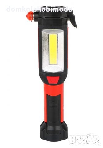LED фенер, С кука и магнит и щипка за закрепване, Многофункционален, Два режима светене, Авариен чук, снимка 2 - Къмпинг осветление - 35833917
