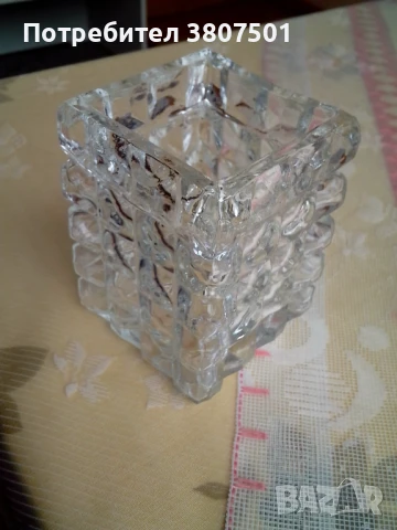 Чисто нова кристална ваза/моливник, снимка 2 - Други - 49528569