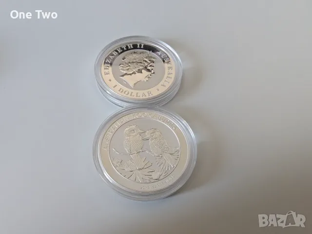 Сребърна монета, 1 oz Австралийска кукабура 2013, 99.99% сребро, снимка 3 - Нумизматика и бонистика - 56208333