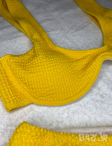 Жълт бански PUSH Up банел с подплънки , снимка 5 - Бански костюми - 36177696