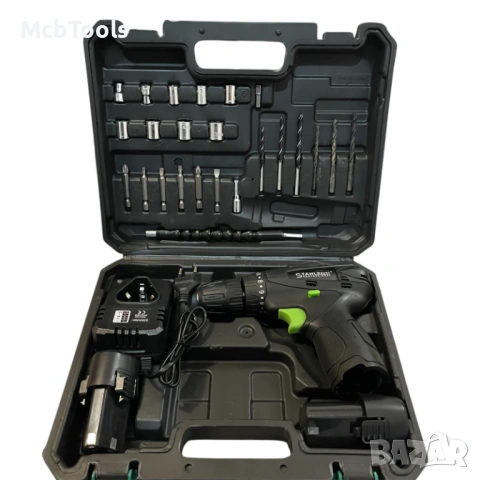 Акумулаторен винтоверт с 2 батерии и накрайници 24V 5Ah StahlMayer, снимка 4 - Винтоверти - 53564277