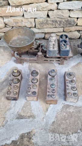 Кантар везна с тежести, грамове, снимка 3 - Антикварни и старинни предмети - 42525726