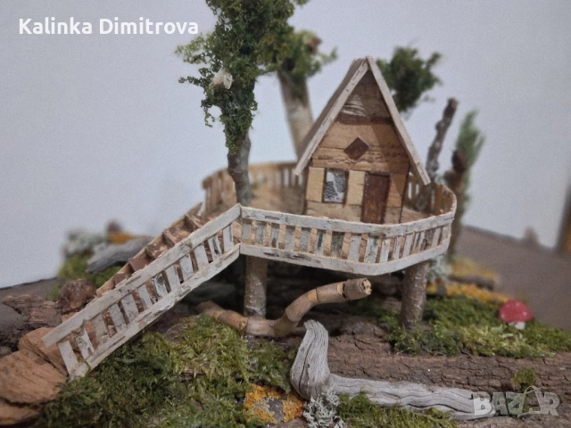 Ръчно изработена къщичка на дърво., снимка 10 - Декорация за дома - 52147724