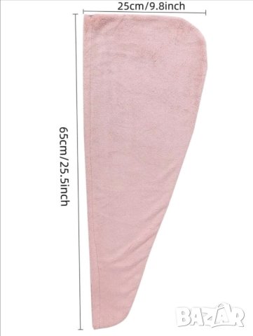 Микрофибърна кърпа за сушене на коса, снимка 5 - Шапки - 41816097