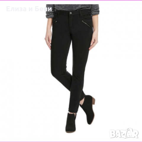 Маркови дънки с ципове Kenneth Cole Ladies Moto Jess Skinny Jeans, снимка 1 - Дънки - 35624093