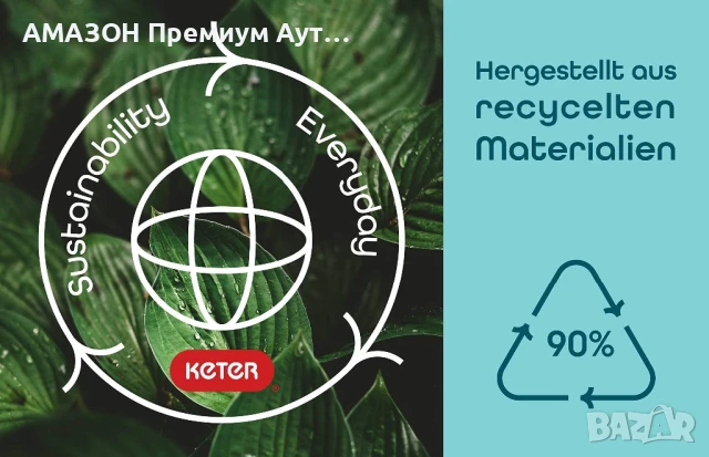 Луксозен Градински Ратанов шезлонг Keter Daytona 195/65/25,5 см/до 110кг/регулируема облегалка,кафяв, снимка 7 - Градински мебели, декорация  - 50711509