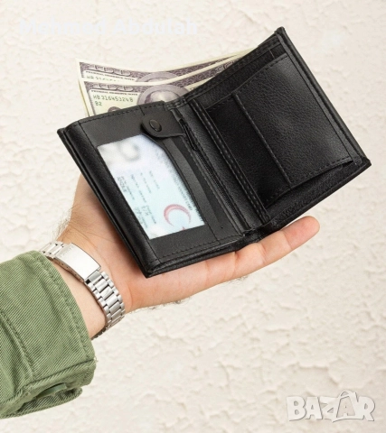 Мъжки портфейл с джоб за монети, снимка 4 - Портфейли, портмонета - 52612200