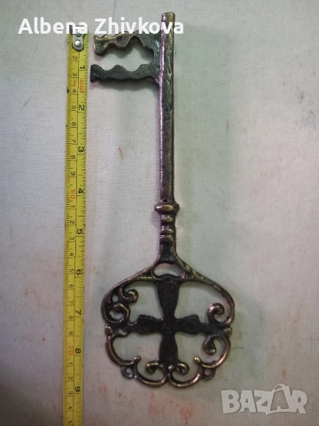 стар ключ 23 см, снимка 2 - Колекции - 51997351