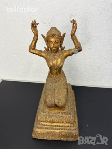 Бронзова скулптура / фигура на тайландско божество. №7515, снимка 10 - Антикварни и старинни предмети - 52127089