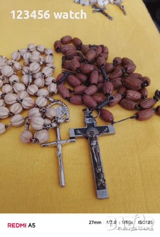 Стари броеници сес естествън камък, снимка 5 - Антикварни и старинни предмети - 53664624