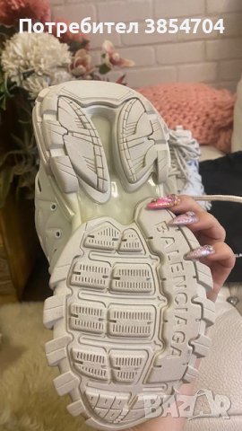 сникърси Баленсиага*37*BALENCIAGA women's track trainers in white*, снимка 5 - Маратонки - 42363148