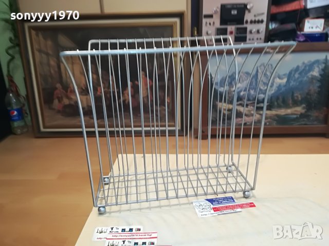 МЕТАЛНА ПОСТАВКА ЗА СПИСАНИЯ 2005231831, снимка 9 - Колекции - 40769397