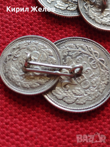 Сребърни монети - бутонели копчета НИДЕРЛАНДИЯ интересни редки за колекционери - 25993, снимка 3 - Антикварни и старинни предмети - 36179523