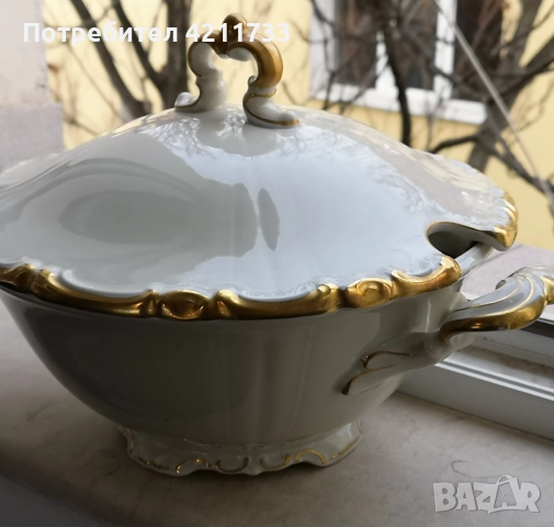 прекрасен супник с позлата НОВО, снимка 8 - Сервизи - 52833843