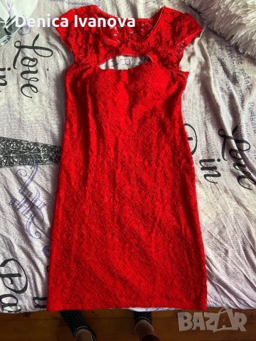 Червена рокля, снимка 1 - Рокли - 41166840