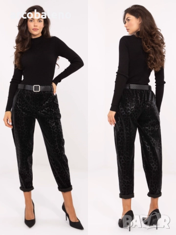 Дамски панталони от еко кожа с леопардов принт, 5цвята , снимка 14 - Панталони - 52369980