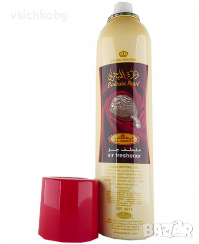 Ароматизатор за стая и кола 300 ml Al Rehab Bahrain Pearl Орхидея, теменужка и мандарина 0% алкохол, снимка 1