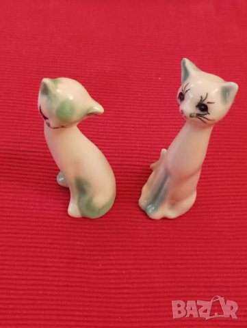 Две порцеланови фигурки, котки. , снимка 2 - Колекции - 44177178