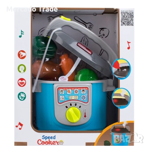 Детска реалистична тенжера под налягане със звук, светлини и пара, снимка 3 - Електрически играчки - 52749775