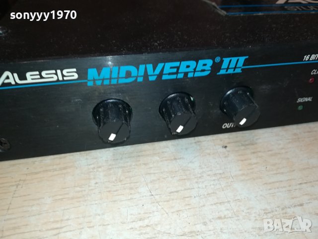 ALESIS MIDIVERB III 9V AC-ВНОС SWISS 0410231426, снимка 10 - Ресийвъри, усилватели, смесителни пултове - 42431508